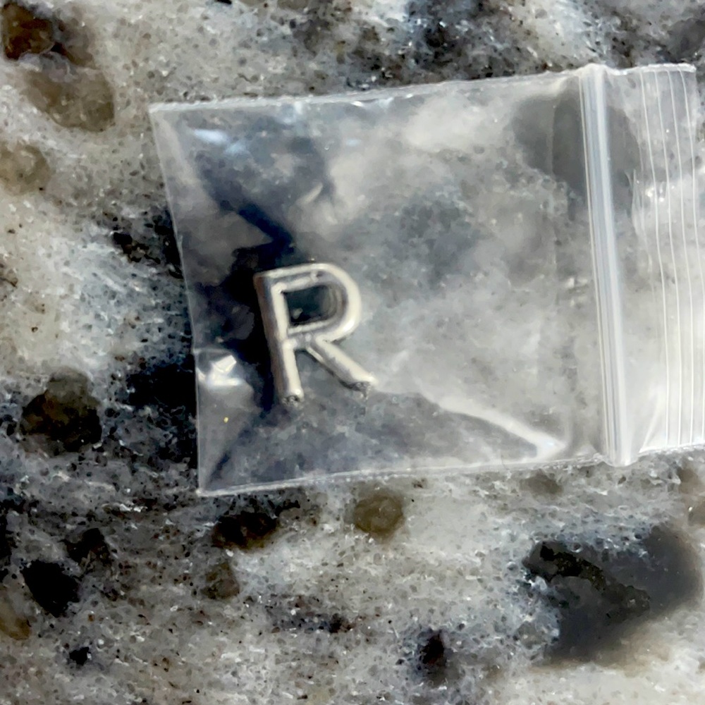 Letter R charm